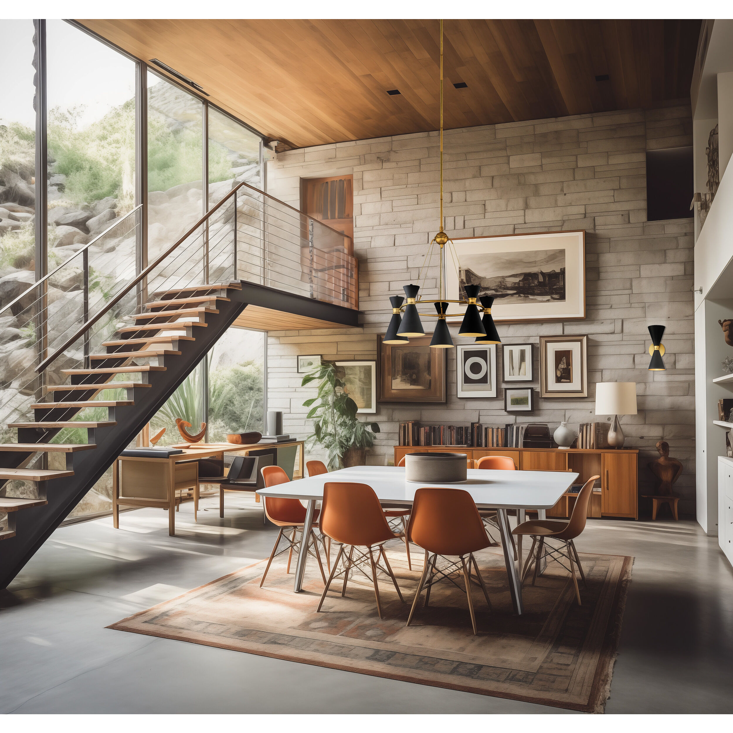 Conic 1 Light 5.5 inch Distressed Koa Mini Pendant Ceiling Light